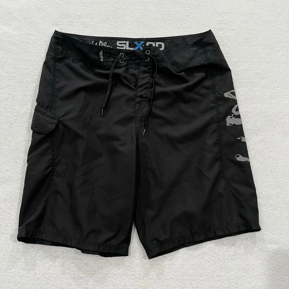 Salt Life Men's Black Skull Board Beach Swim Shorts Mens 36